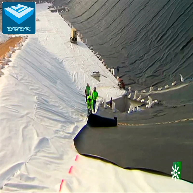 Геомембрана высокого 100% 0 75 мм белого черного синего зеленого цвета HDPE для резервуара