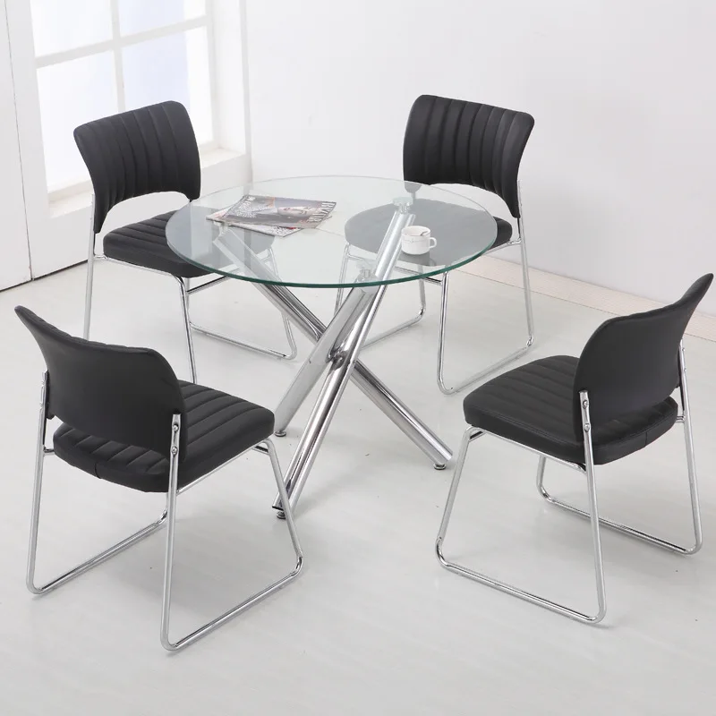 tempered glass dining table glass table basse moderne modern 4 seater dining table