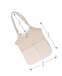 Eco Friendly Reusable Mesh Bag Washable Natural Organic Cotton Mesh Produce Shopping Bag Produce Bags For Vegetable Fruit