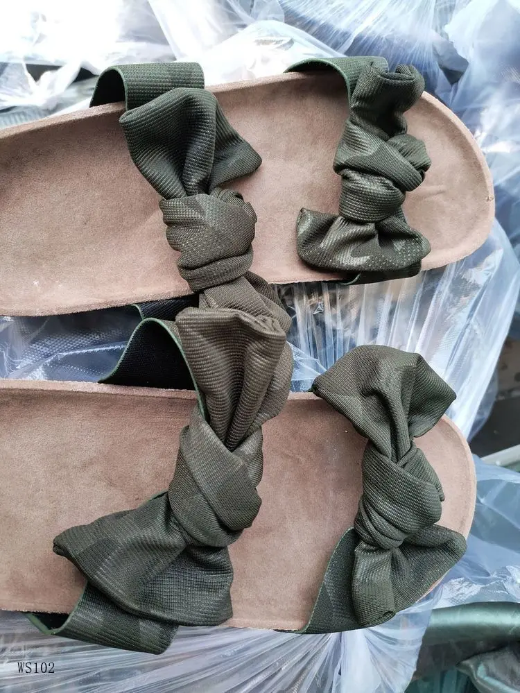 Шлепанцы на плоской подошве с бантом женская обувь женские сандалии