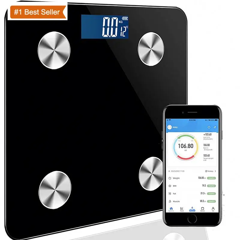 Jumon Travel Scale for Body Weight Mini Lichaamsvet Schaal Bathroom Scale for Body Fat Portable Weight Scale