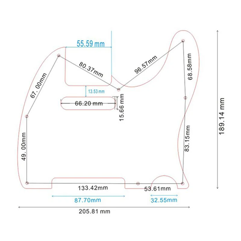 Hot sale factory direct pearl material TL pickguard for fd telecaster guitar