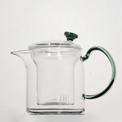 Factory delivery household teapot color handle pot small glass teapot filter tea set activity gift teapot