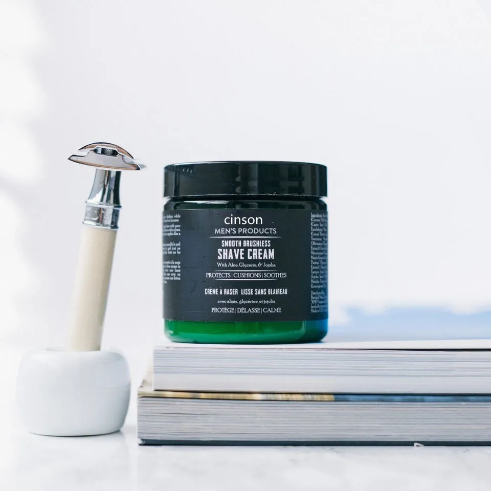 Фирменный лосьон для бритья с органическим алоэ вера, Мужской гладкий бесщеточный Гель для бритья бороды, крем для бритья