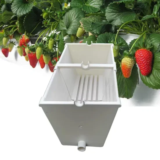 Vertical Planting Cultivation PVC Plastic Growing Gutter Greenhouse Kit Soilless Cultivation for Strawberry and Vegetable