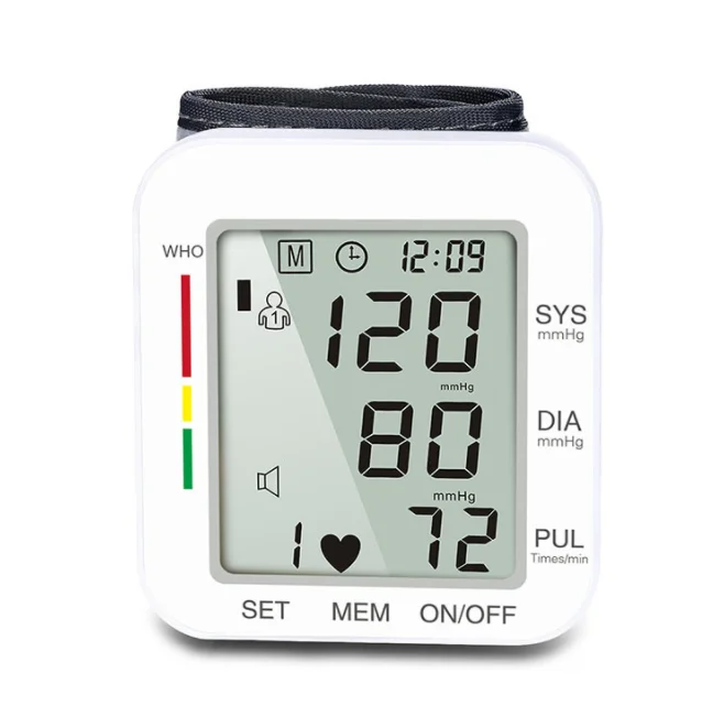 The latest digital wrist sphygmomanometer pulse rate heart rate meter instrument medical equipment sphygmomanometer
