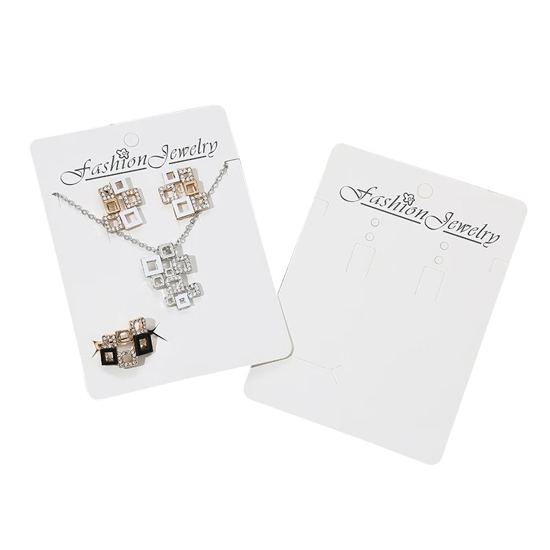 Wholesale Earrings And Necklace Paper Cards New Design Jewelry Display Card Hangtag For Earring Holder