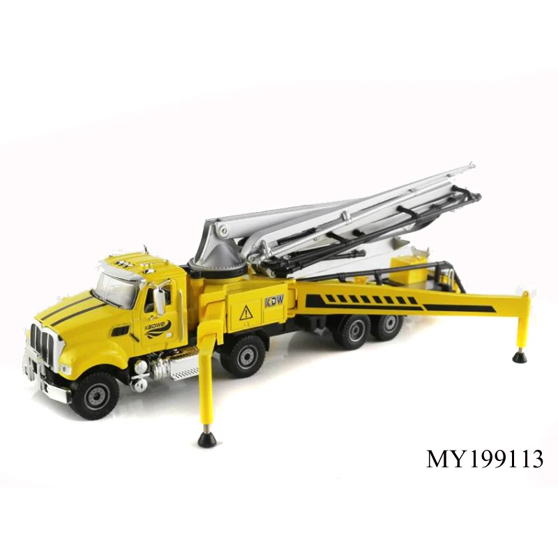 1:55 scale die cast miniature model toys Hardcover concrete pump truck for kids
