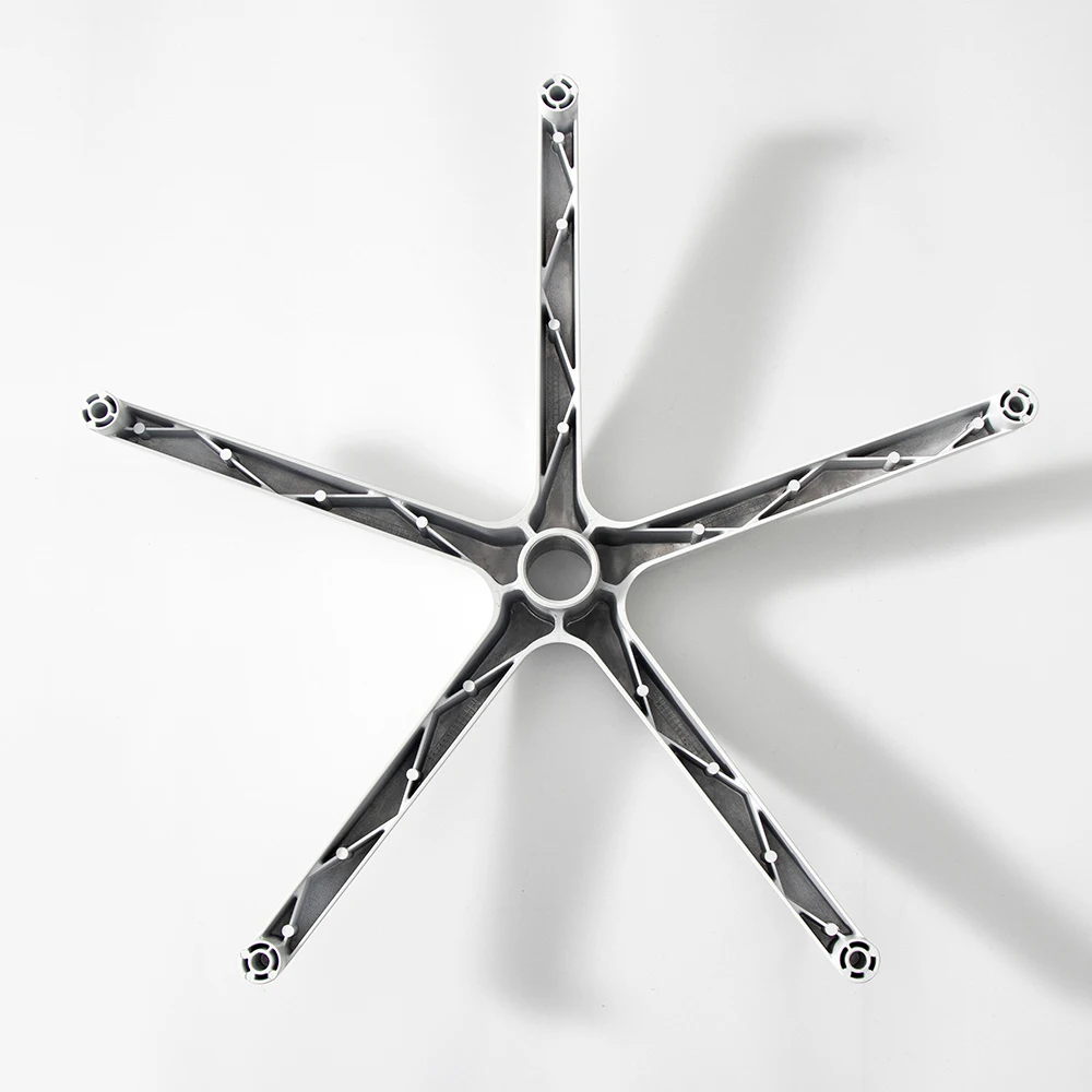 AL343H Radius 343mm Amazon Office 5 Star Legs aluminium alloy Chair Parts Metal Feet Base For Chair replacement