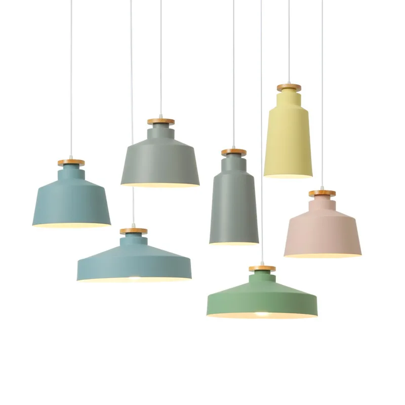 
 Nordic pendant lamp modern bedroom bar pendant light for dining room kitchen office creative single head lighting fixtures  