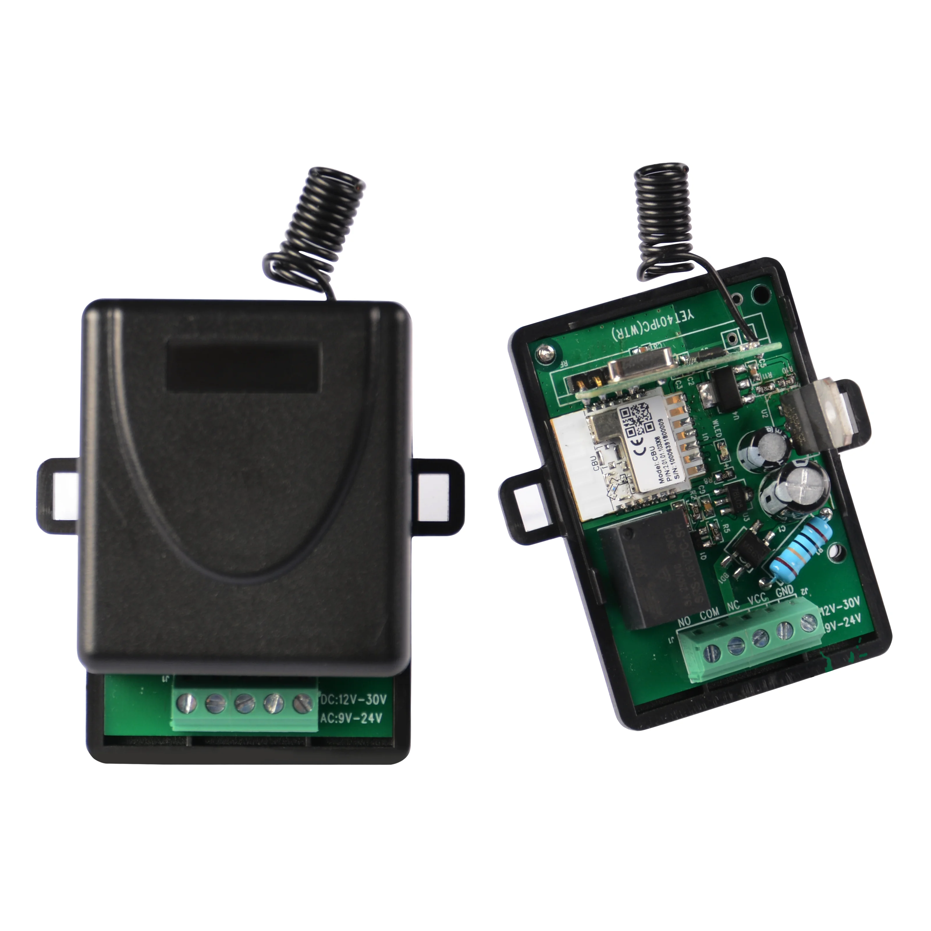 YET402WFR Remotely Smart Wireless Gate Universal Remote Control Led With Dip Switches 433Mhz RF Transmitter And Receiver