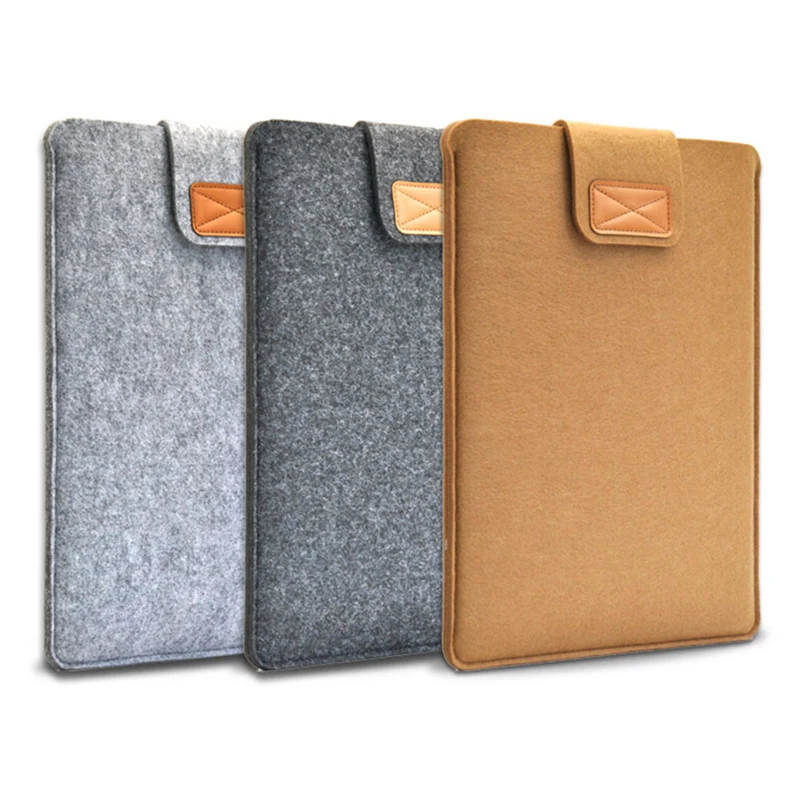2024 Customized Stylish Business Portable Laptop Bag Protective Case for iPad and Computer Tablet Made of Stylish Felt