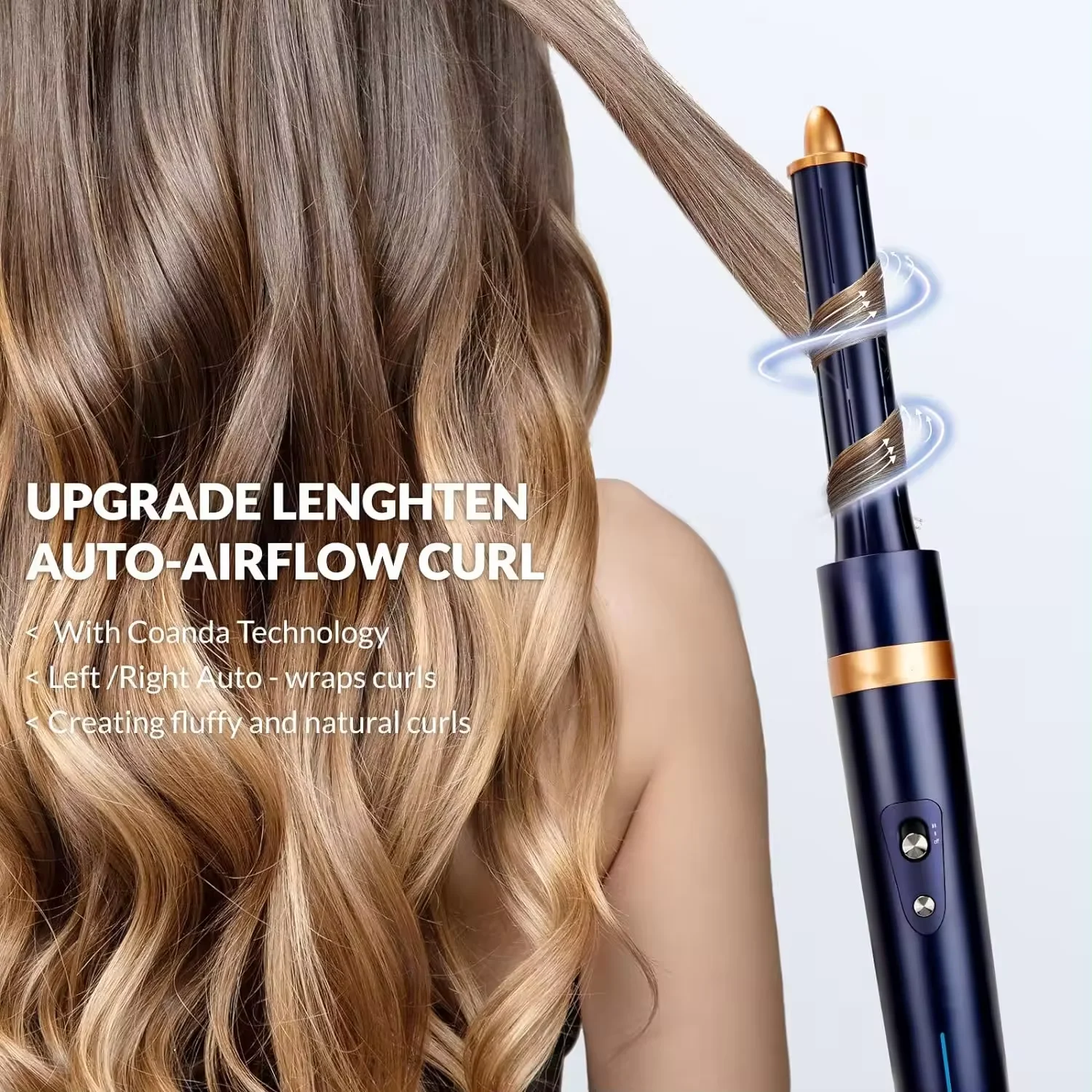 7 in 1 Auto Wrap Wholesale Hair Dryer Professional Hot Cold 1800W Hair Brush Dryer Comb One Step Airbrush Hair Dryer