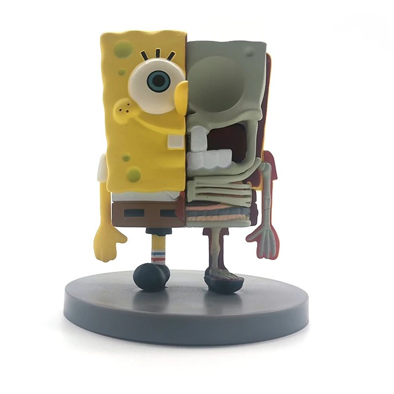 Аниме Spongebaby-Квадратные штаны экшн-фигурки слепые коробки пирог большая звезда краб босс Симпатичные игрушки из ПВХ