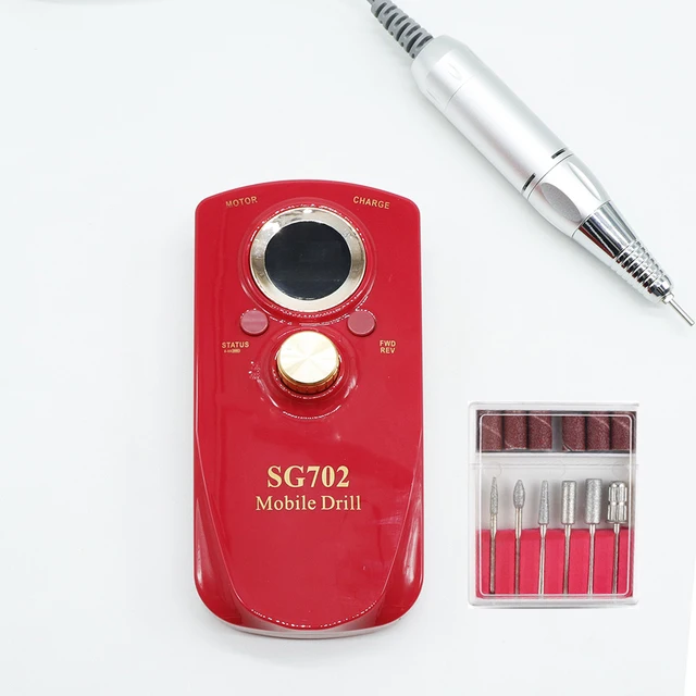 Manicure  Machine Brushless Motor 35000 Rpm Professional Digital Mini Portable Nail Drill