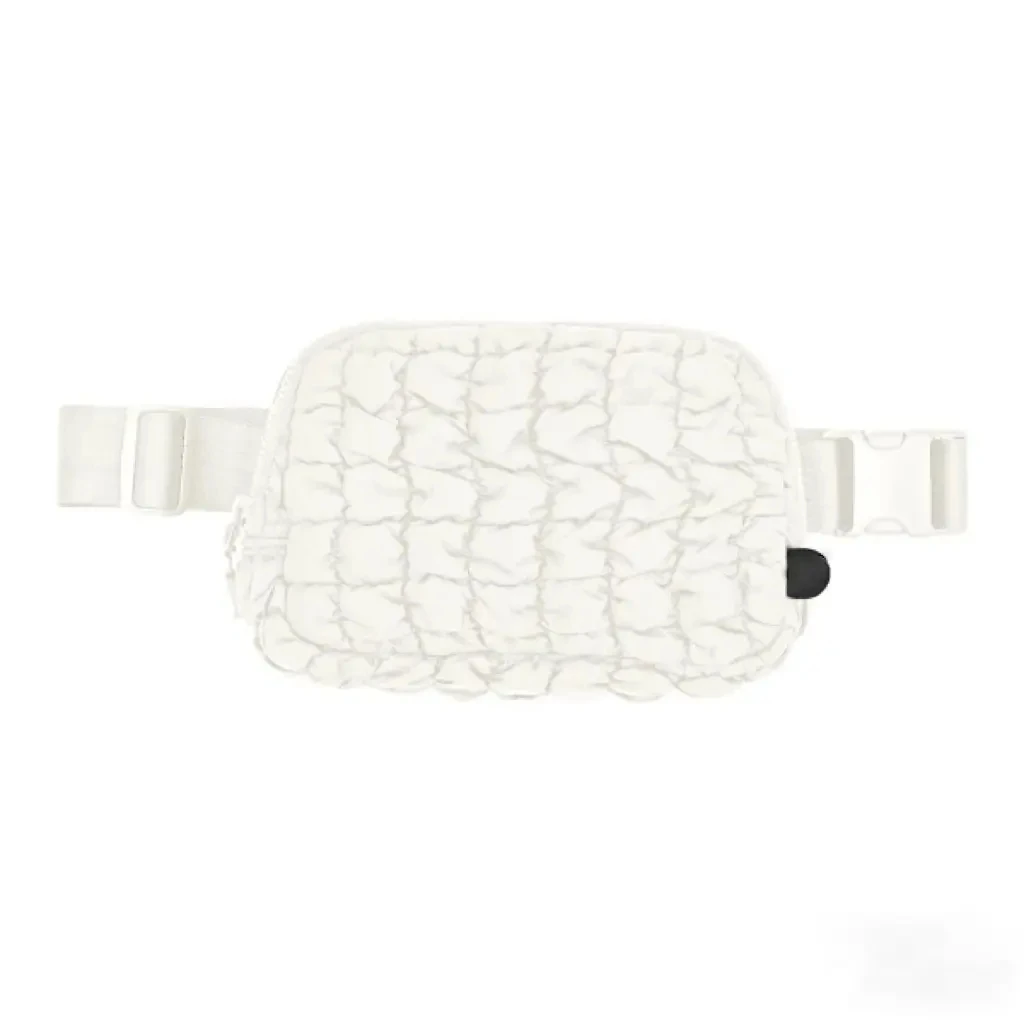 2024 New Arrival Unisex Puffer Fanny Pack Trendy Women Girls Quilted Down Sling Shoulder Crossbody Bag Waist Bag