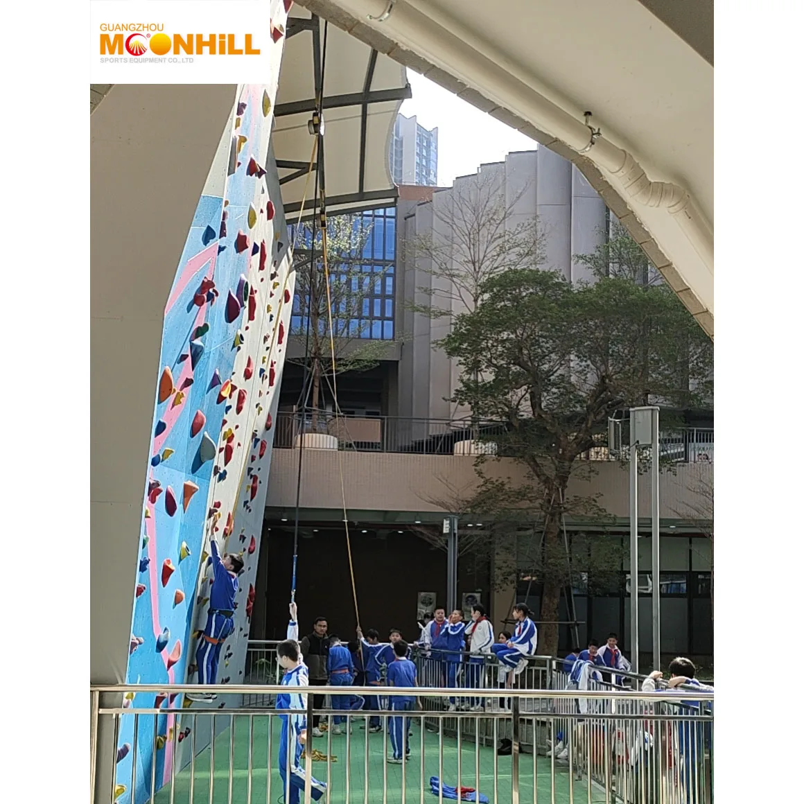 Outdoor ziplines rock climbing rope tree climbing adult speed climbing wall panel