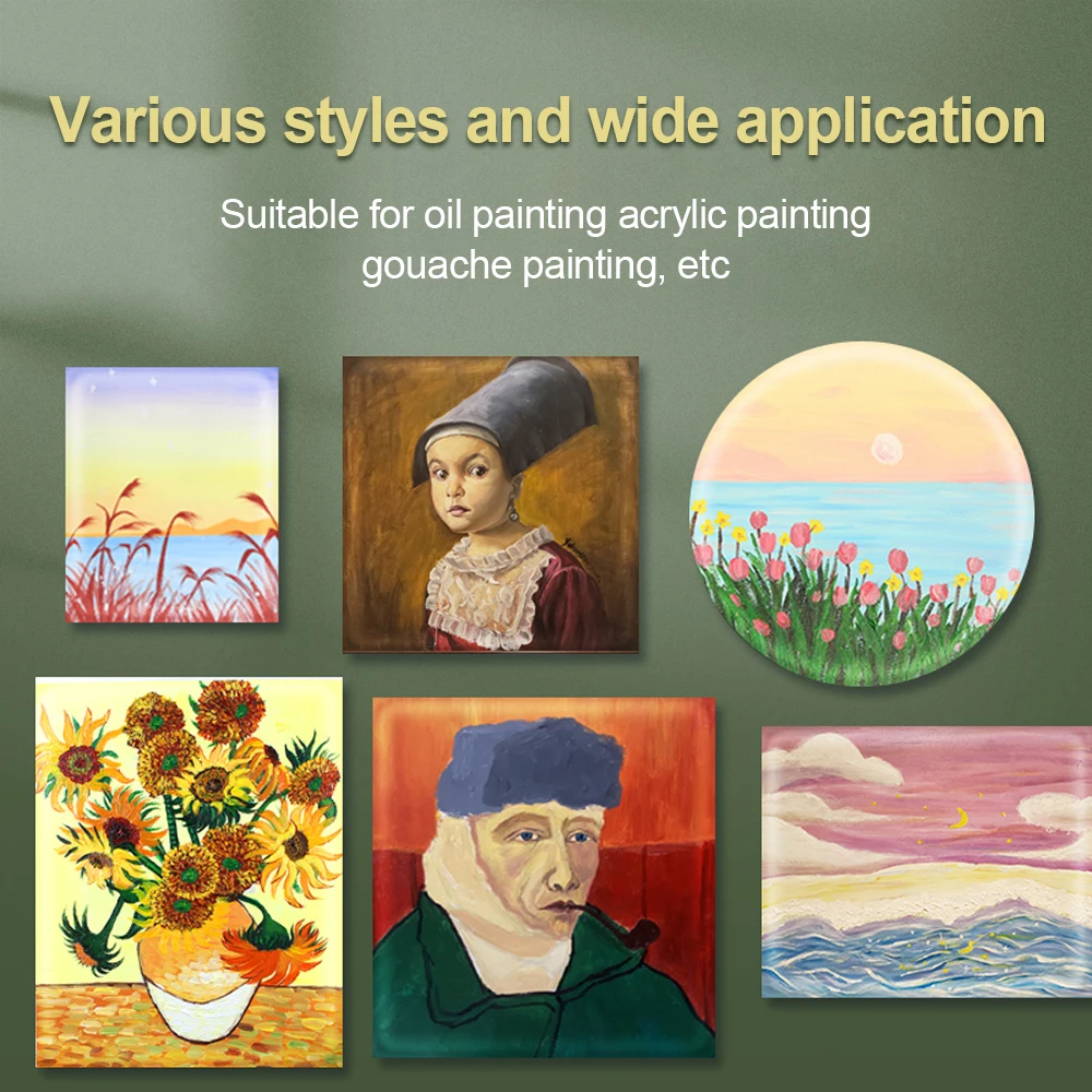 Wholesale custom dimensioned artists 100% cotton linen stretched white canvas for painting