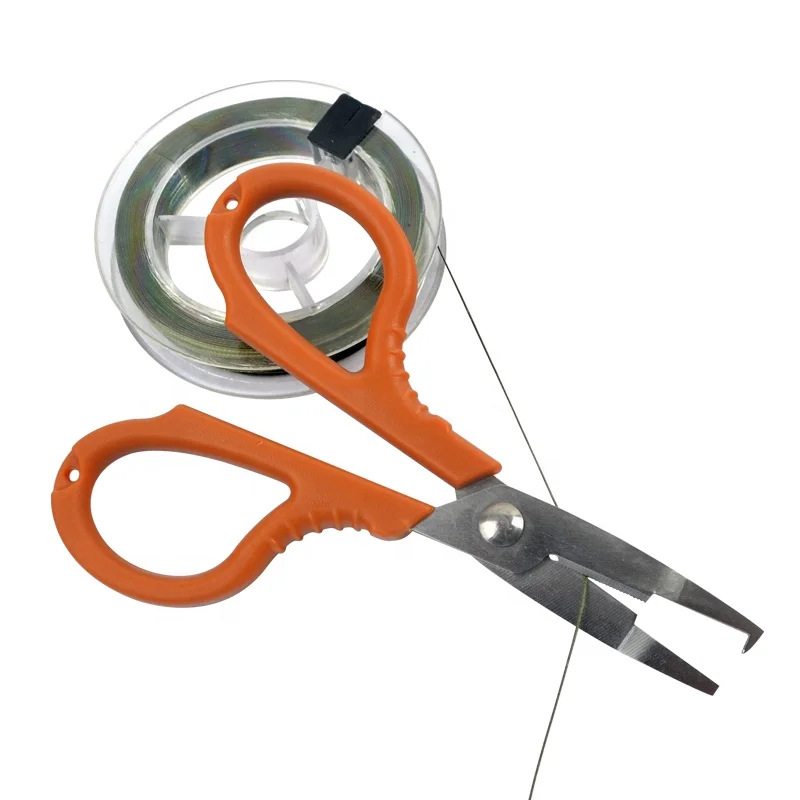 ILURE Portable Fishing Scissors Stainless Steel Fishing Pliers Open Loop Scissor