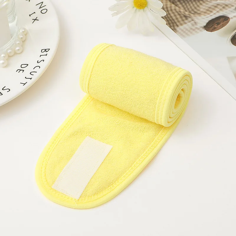 Custom logo facial fabric microfiber hairbands beauty salon washing face headband skincare makeup Spa Headband