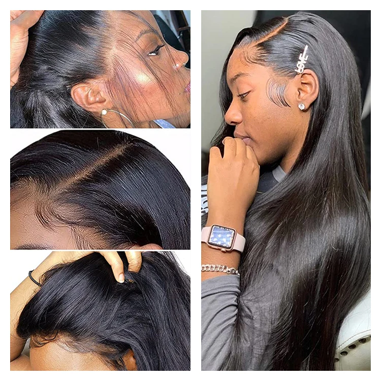 13x4 /13x6 HD Transparent Lace Front Wigs Brazilian Straight Hair 360 Lace Frontal Wig 5x5 Lace Frontal Human Hair Wig Remy