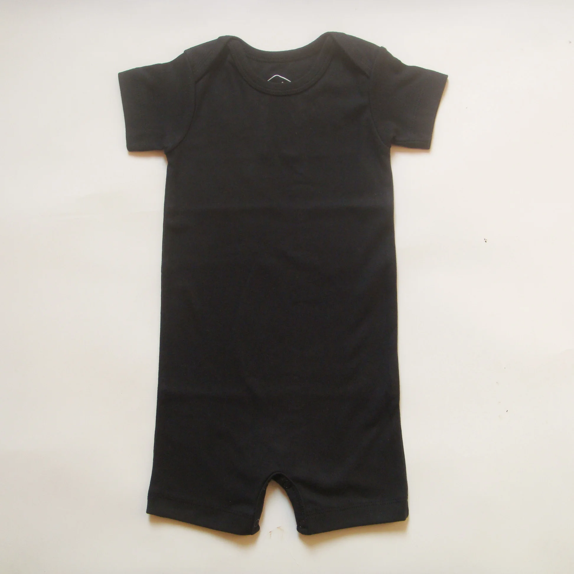 Customized Cute Summer Short Sleeve Newborn Toddler Romper Organic Cotton Baby Clothing Romper