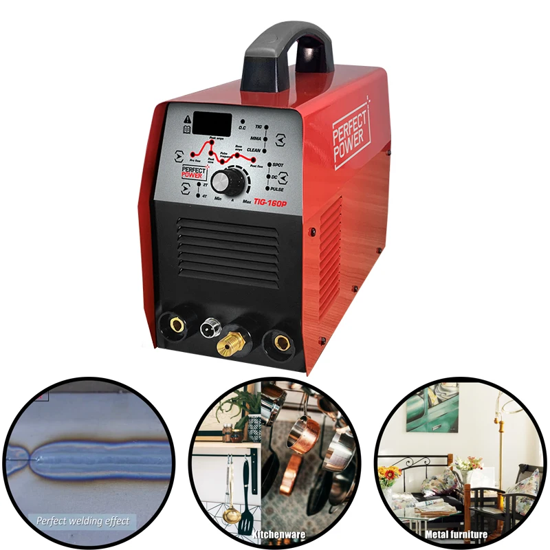  TIG-160P Tig сварочный аппарат для холодной сварки нержавеющая сталь переменный/постоянный ток с сваркой