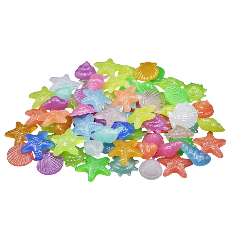 Лидер продаж на Amazon, Прозрачный светящийся камень в форме ракушки Hongzhi, светящийся в темноте камень для свадебного дисплея