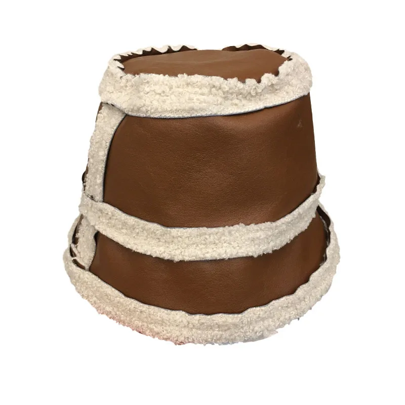 Unisex Genuine Leather & Faux Fur Bomber Hat Black Brown Ultra Caps for Sports Beach Outdoor Fishing Cycling Online Store