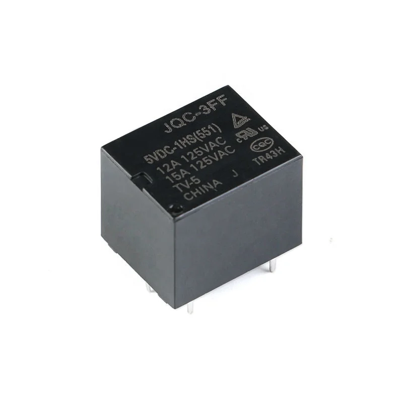 Original relay JQC-3FF-5VDC-1HS/JQC-3FF-12VDC-1HS/JQC-3FF-24VDC-1HS 1 set of normally open 10A 4 feet JQC-3FF-5VDC-1HS