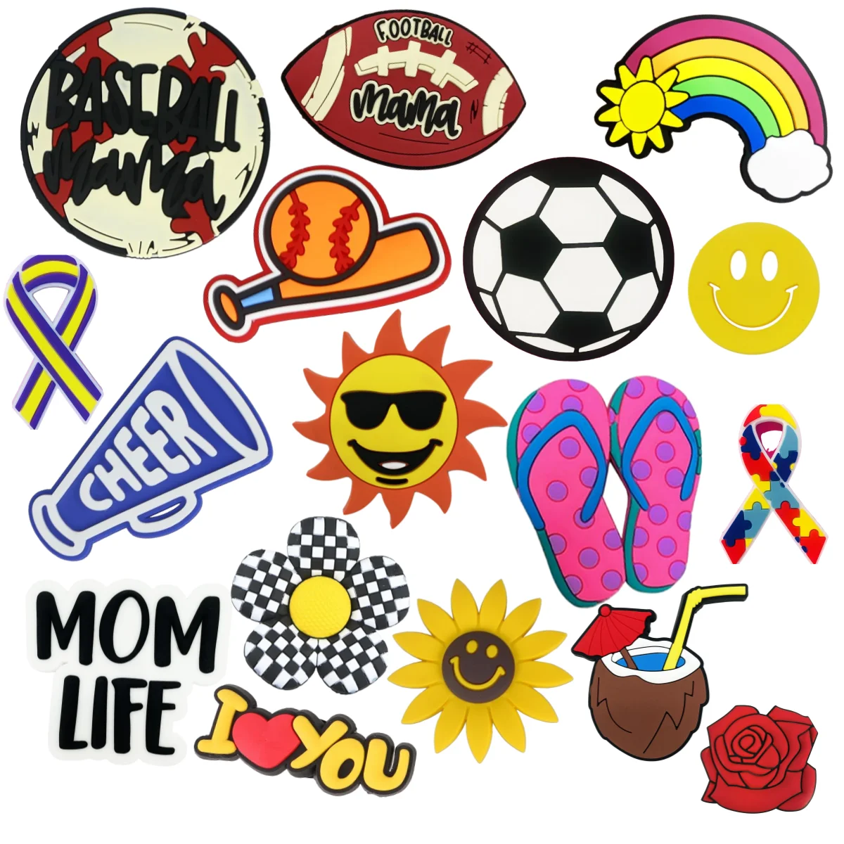 2023 Summer Hole Hole Shoes Decorations For Clog Wholesale Pvc Shoe Charms Decorations For Kid Clog