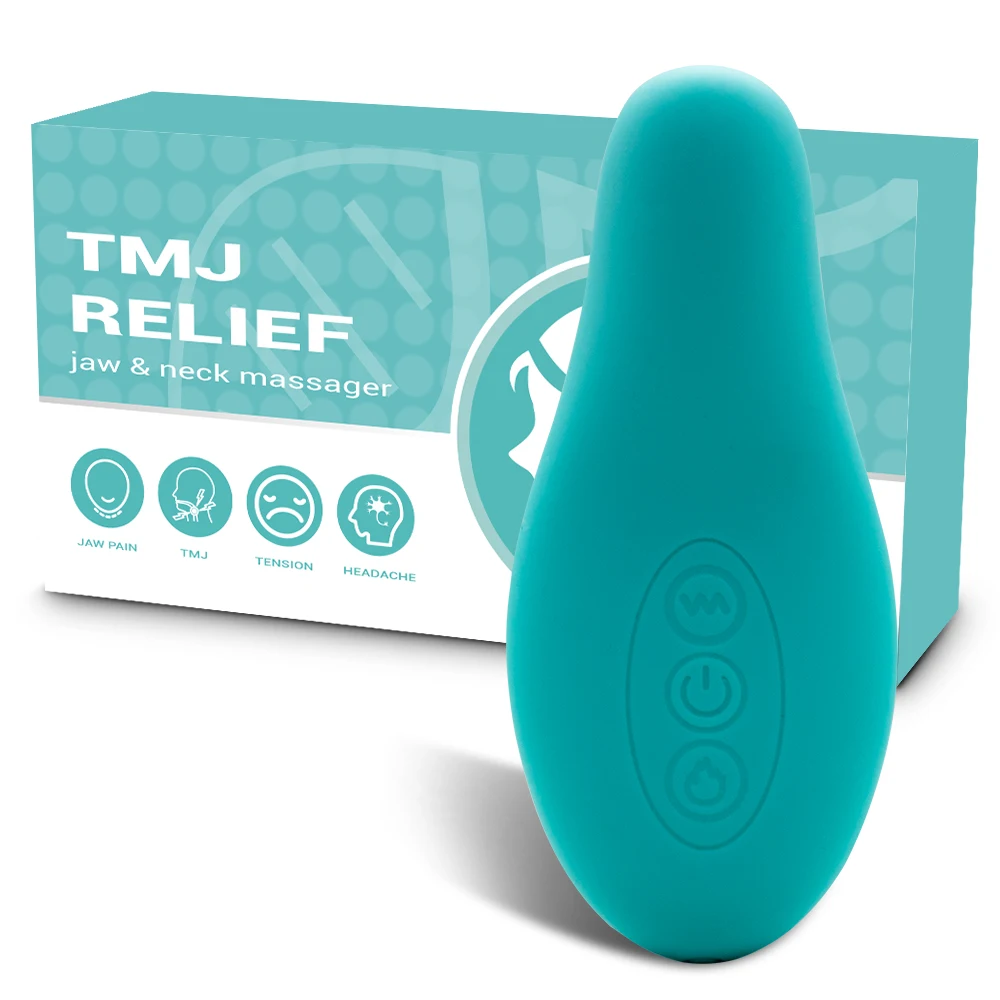 Premium Ergonomic TMJ Massage Tool Neck Vibrating Massager TMJ Relief Products Jaw Massager