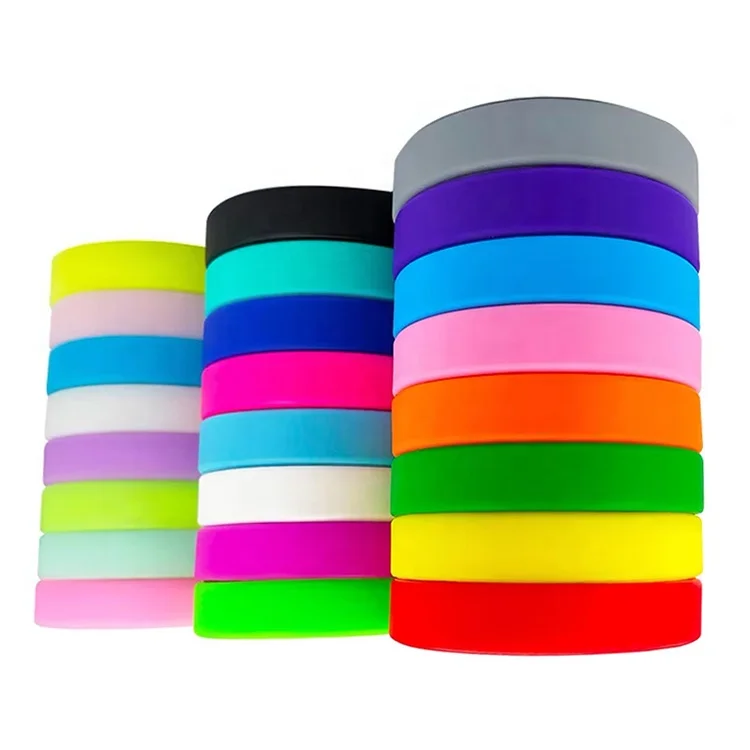 Custom Logo and Color  Silicone Ruber Promotional Gift Bracelet Wristband for Event Concern Part etc
