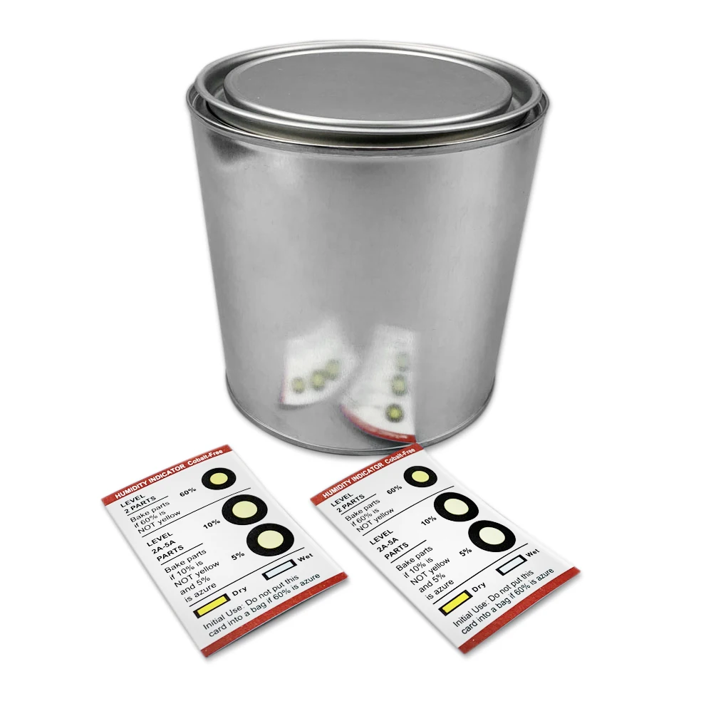 
Customized Different Dots Yellow Humidity Indicator Card 