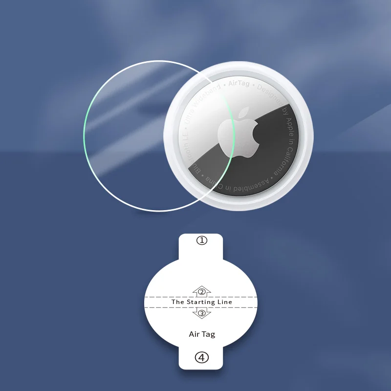 Lianmi Airtag Clear Screen Protector Anti-scratch Air Tags TPU Protective Film For Airtag