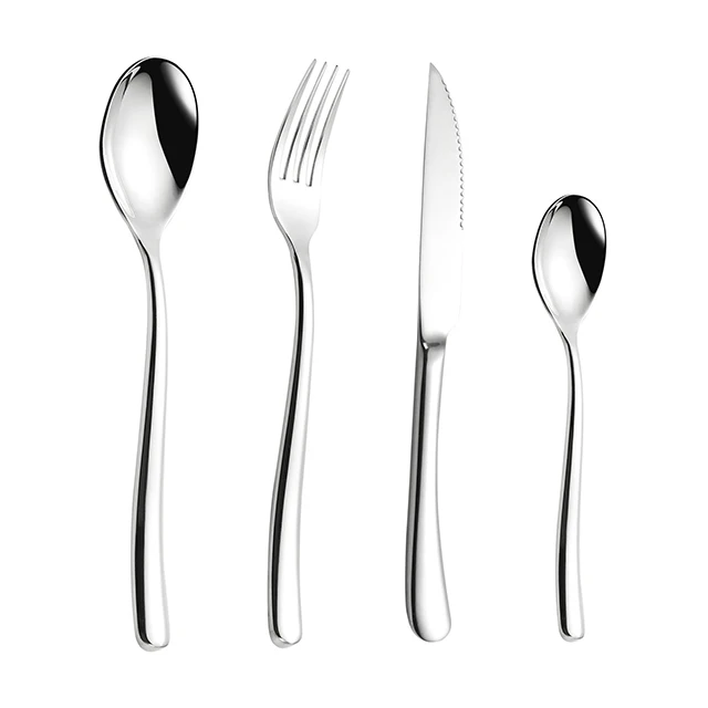 
Custom Portable Luxurary Flatwares Stainless Steel Flatware Sets For Travel And Home 