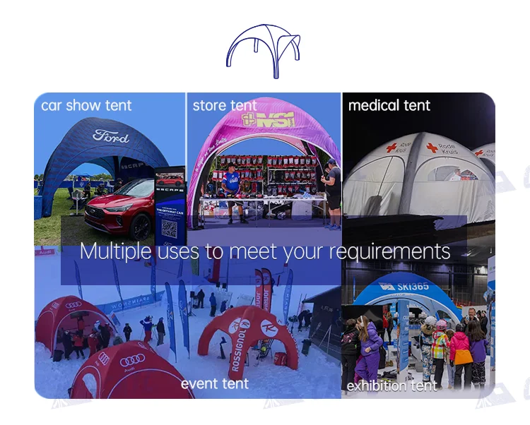 Customizable Promotional Advertising Inflatable Tent Air Canopy Display for Exhibition Events Medical Stores