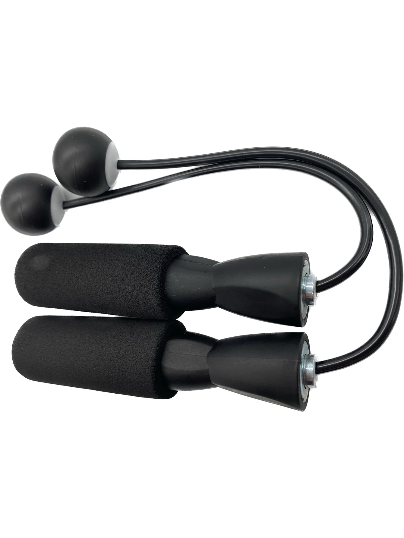Fitness Tangle-Free Ball Bearing Weighted Cordless Ropless Wireless Skipping Jump Rope Without Rope