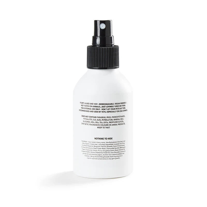 Private Label Calm Cologne Pet Skin Spray Lavender Chamomile Deodorizing Spray For Dog