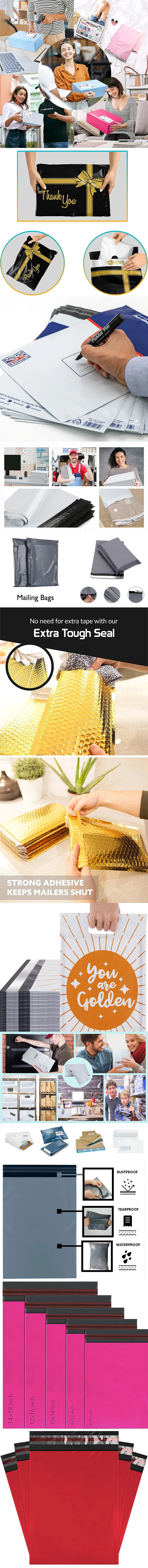 Biodegradable Kraft Mailing Bags Honeycomb Paper Padded Mailer Wrap Bubble Envelope Compostable Cushion Packaging Bag