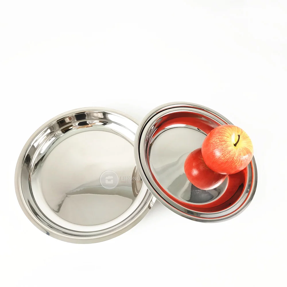 Baming Mirror Surface Charger Plates Dinner Wedding Western Restaurant Decoration