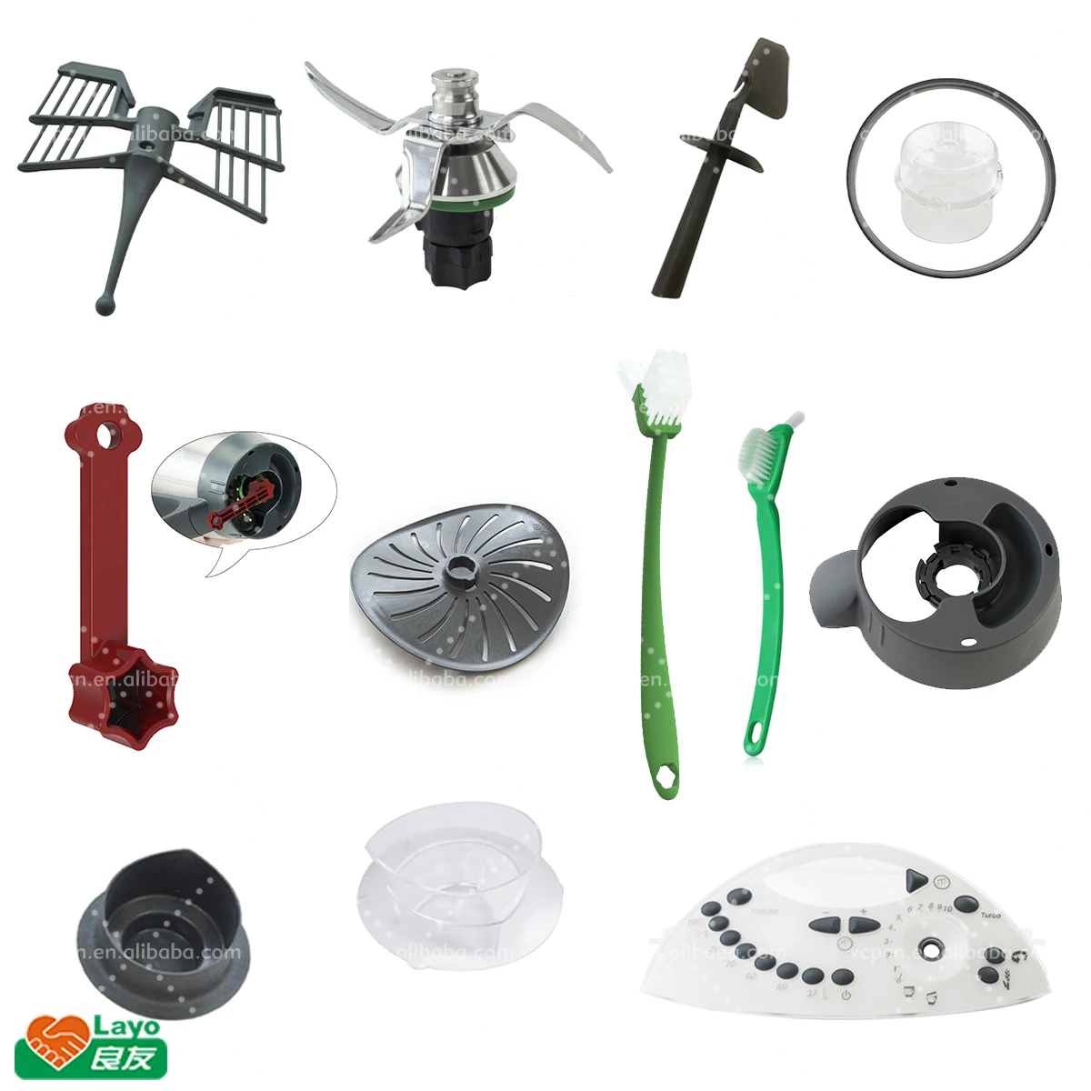 Layo Replacement Bimby VORWERK Thermomix TM21 Spare Parts For Blender Cooking Cup Bowl Lid Pot Cover Blender Parts Accessories
