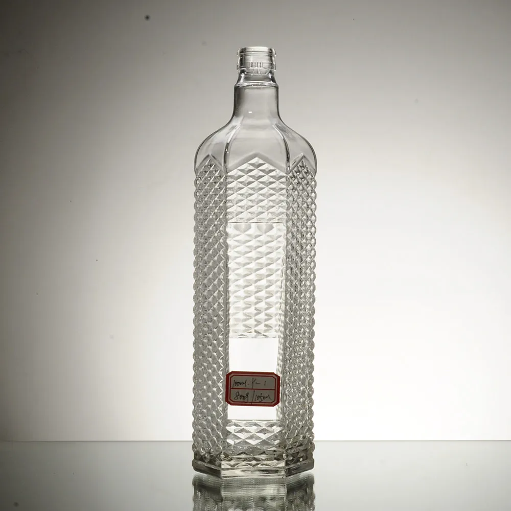 OEM ODM wholesale 1 liter glass bottle borosilicate glass bottle 1000ml large capacity one liter with cap screw different size