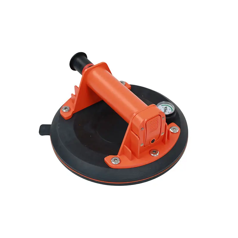 Larix hot sale new type vacuum suction cup glass tile sucker pressure gauge with carry case hidden exhaust valve