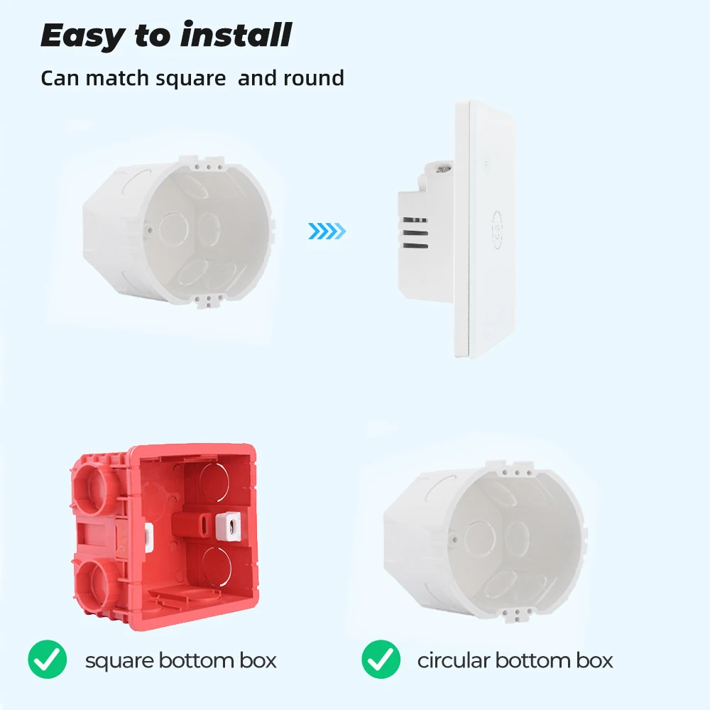Eu/UK Standard Wifi Tuya zigbee homekit Smart Switch wireless APP Touch Glass panel Wall Smart Switch 1/2/3/4 Gang smart switch