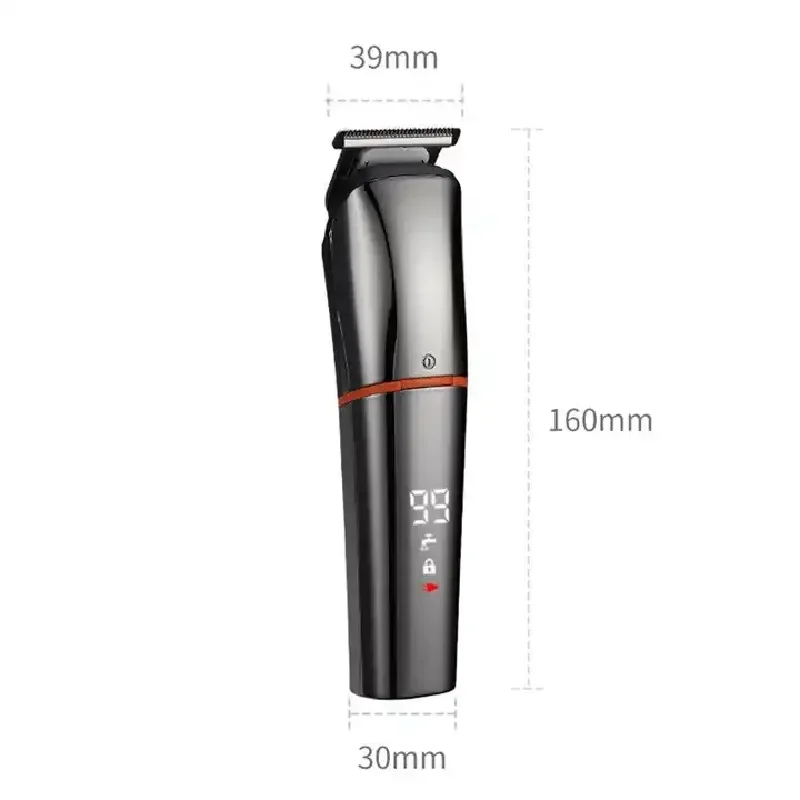 Cross-border multifunctional electric hair clipper six-in-one LCD display full body waterproof Shaver electric clipper set