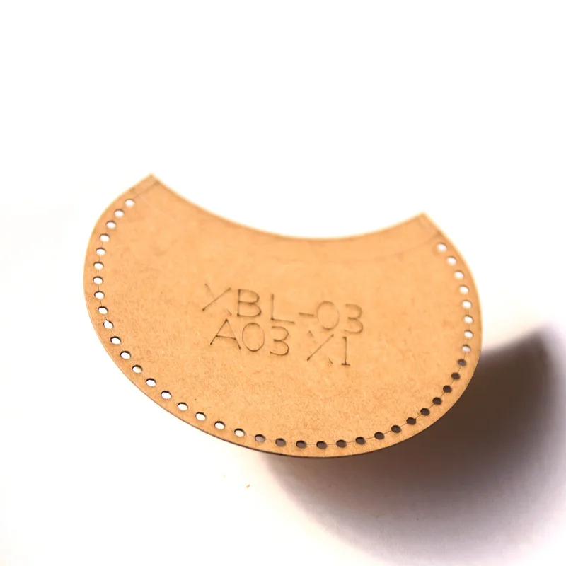 Popular handmade stencil templates leather round bag leather patterns templates