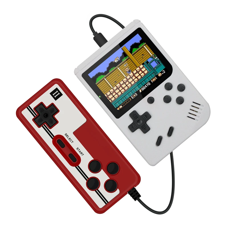 Ready to ship OEM mini 8 Bit Retro Game Retro Console for kids Boy gaming In Box 400 In 1 sup double Handheld Video Game player