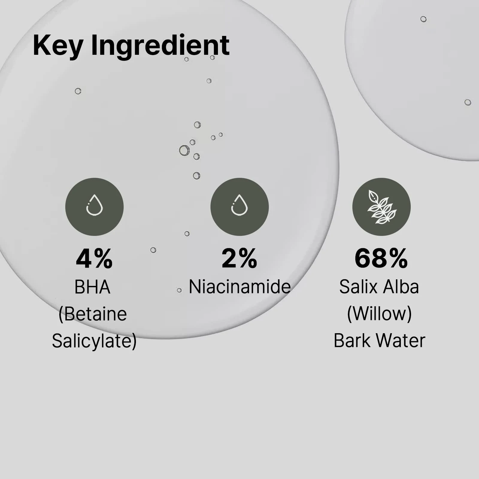 Лучшая увлажняющая осветляющая 4% BHA + 2% Ниацинамид для лица