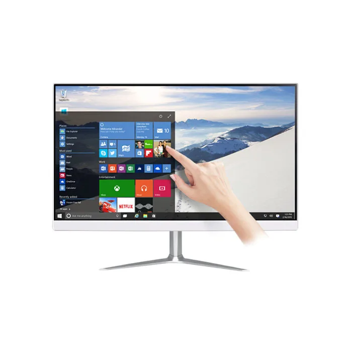 Сенсорный экран «все в одном» ПК 21,5 дюйма J1900 четырехъядерные встроенные компьютеры Android с камерой 2,0 м